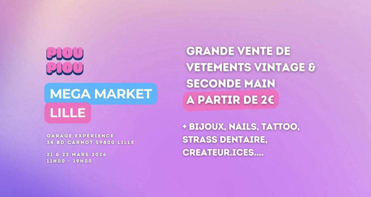 Piou Piou Mega Market au Garage Expérience