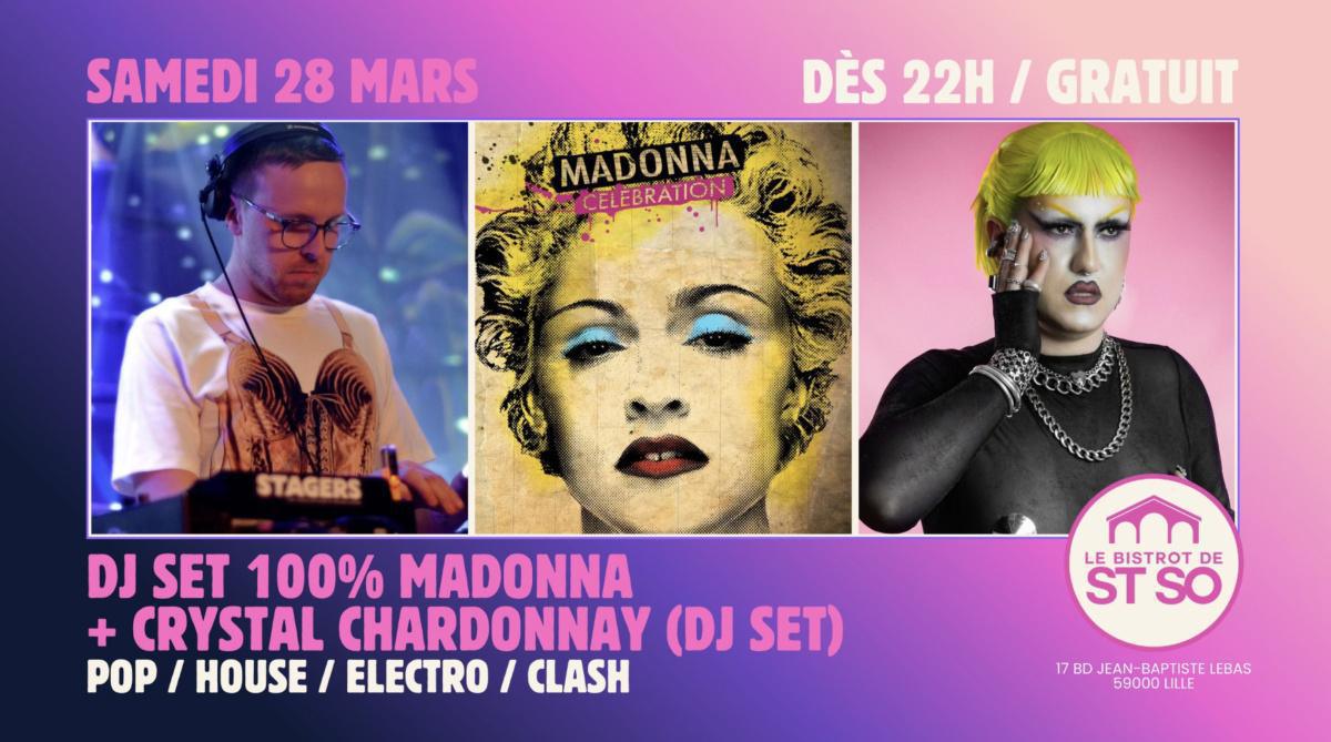 100% Madonna + Crystal Chardonnay au Bistrot de St So