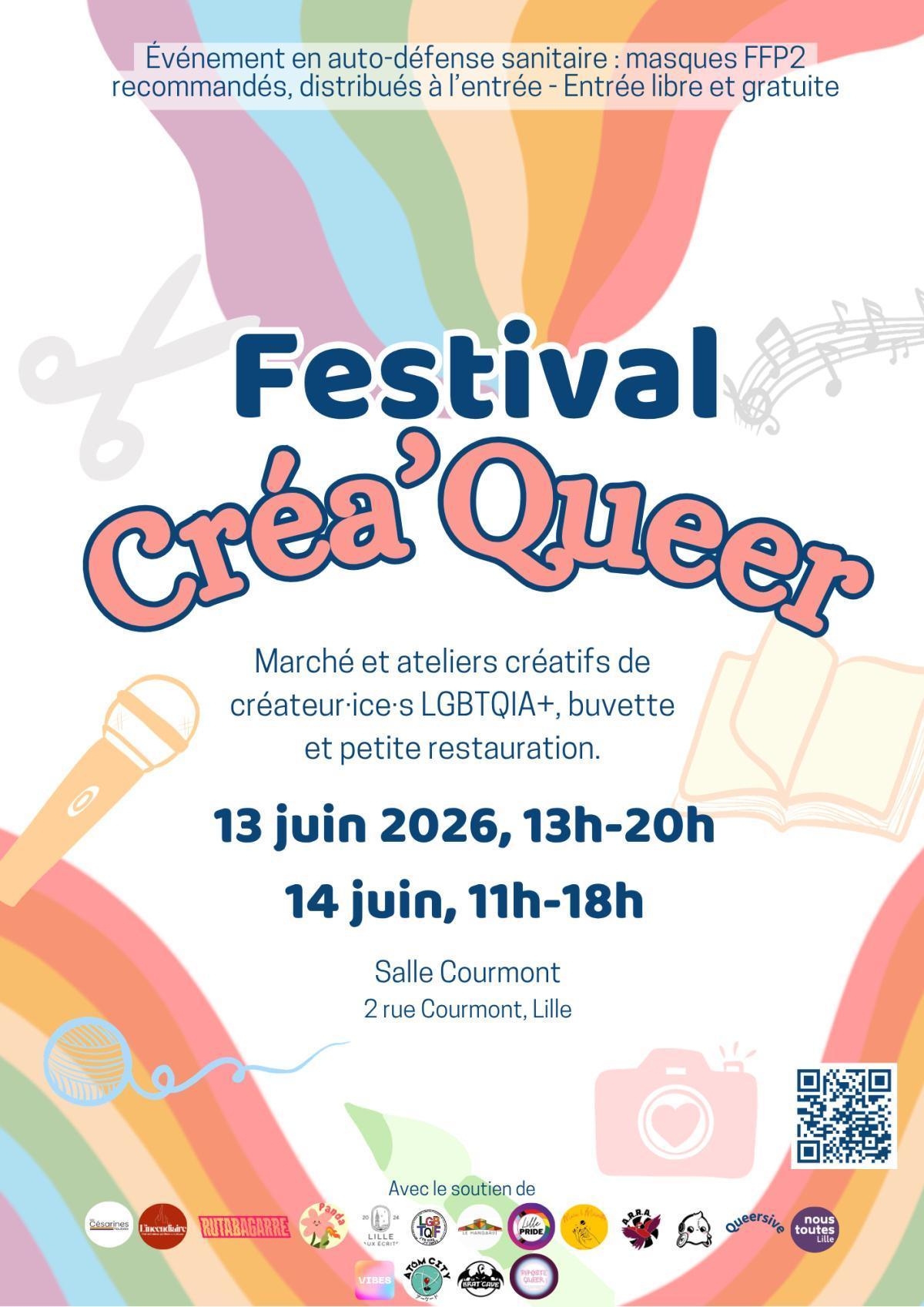 Festival Créa'Queer : Marché & Ateliers Créatifs
