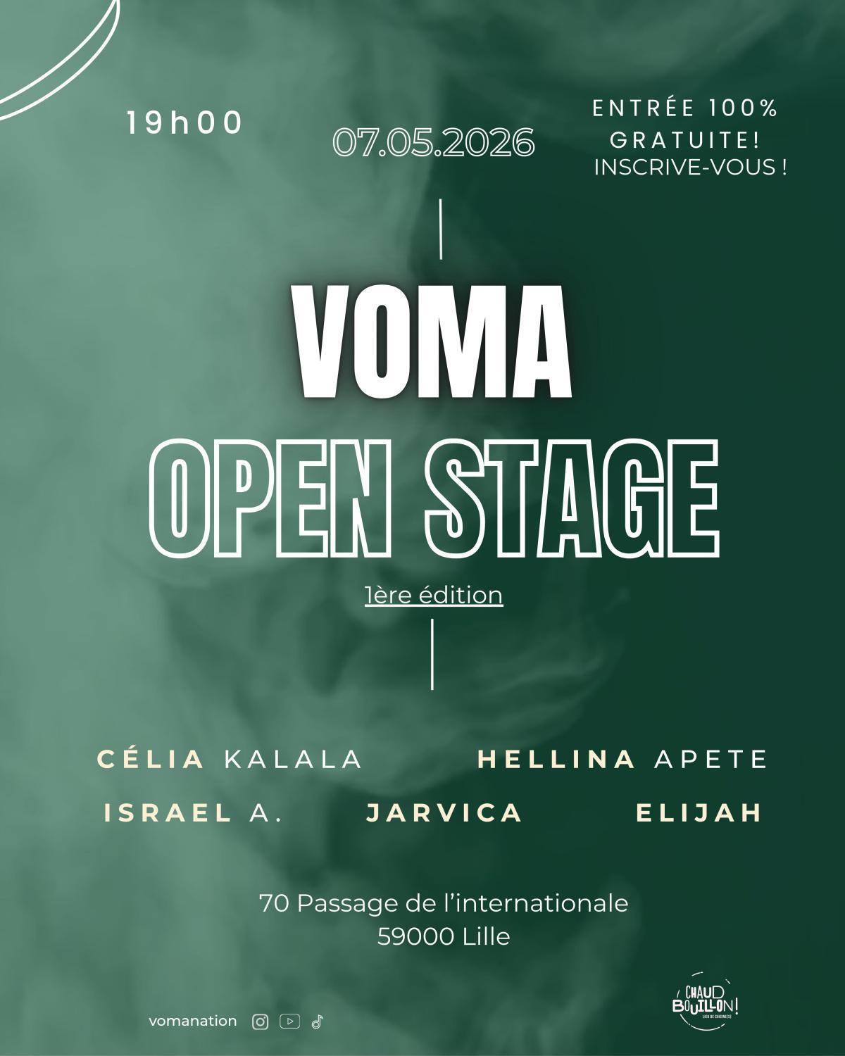 ⭐️ VOMA Open Stage : 1ère édition live