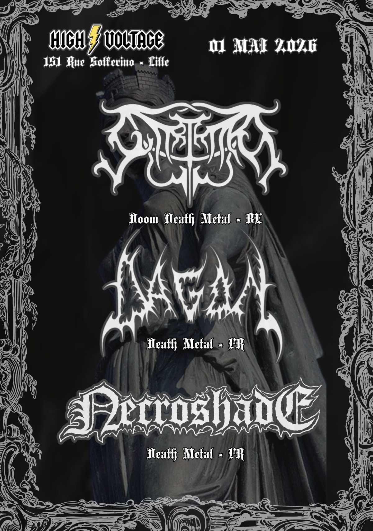 Svarthart, Necroshade et Dagon au High Voltage