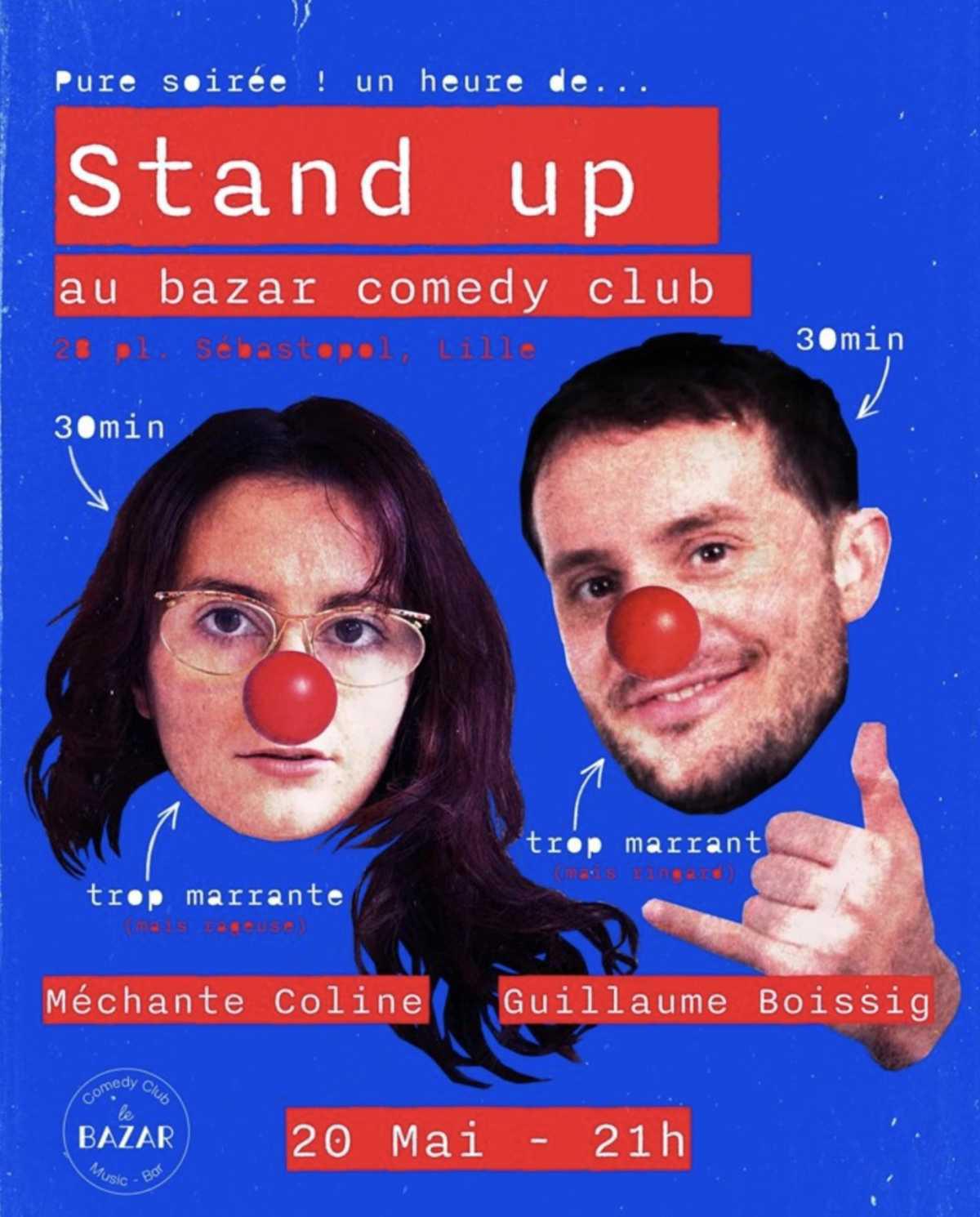 Méchante Coline & Guillaume Boissig au Bazar