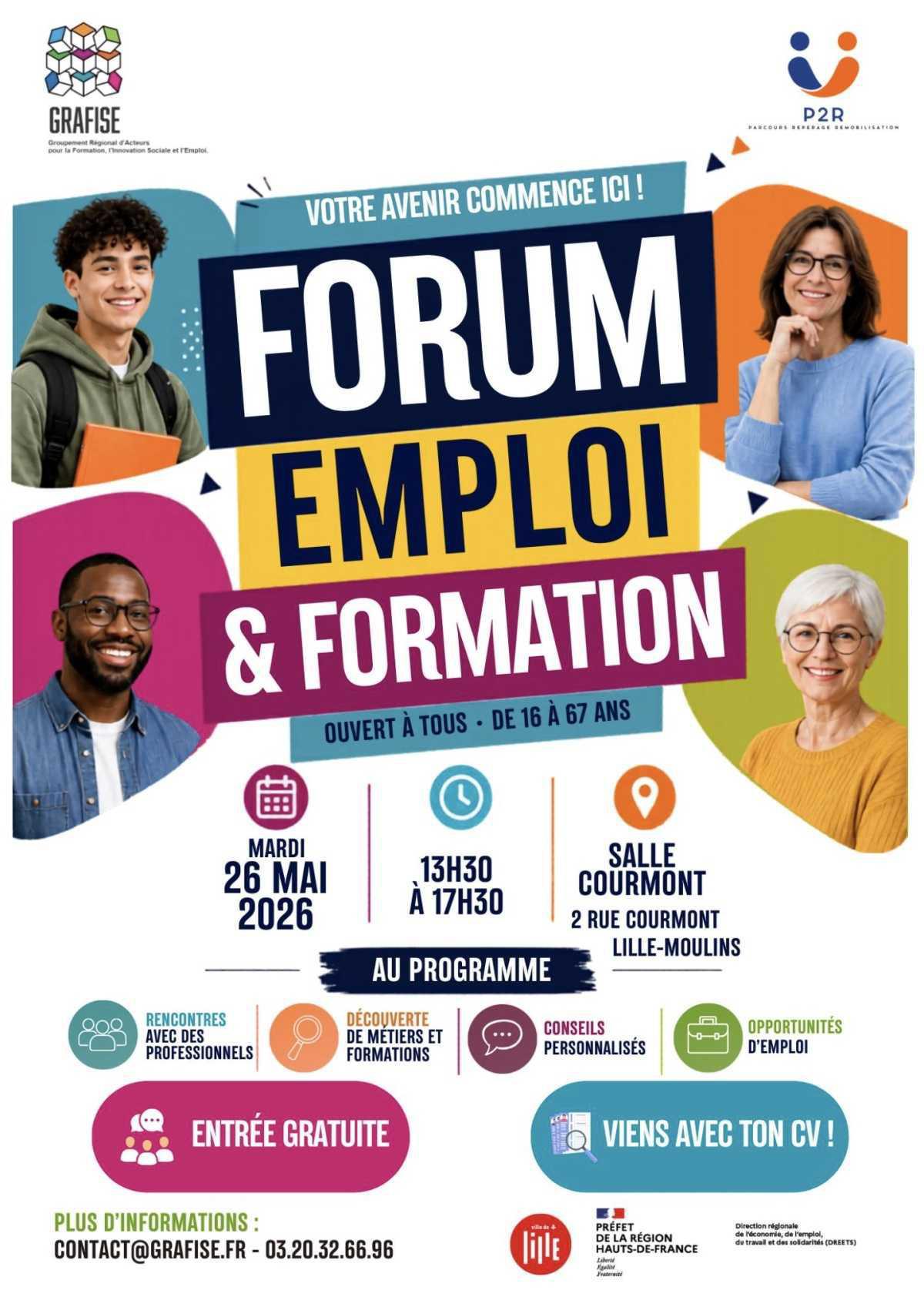 Forum Emploi-Formation GRAFISE à la Salle Courmont Forum Emploi-Formation GRAFISE à la Salle Courmont