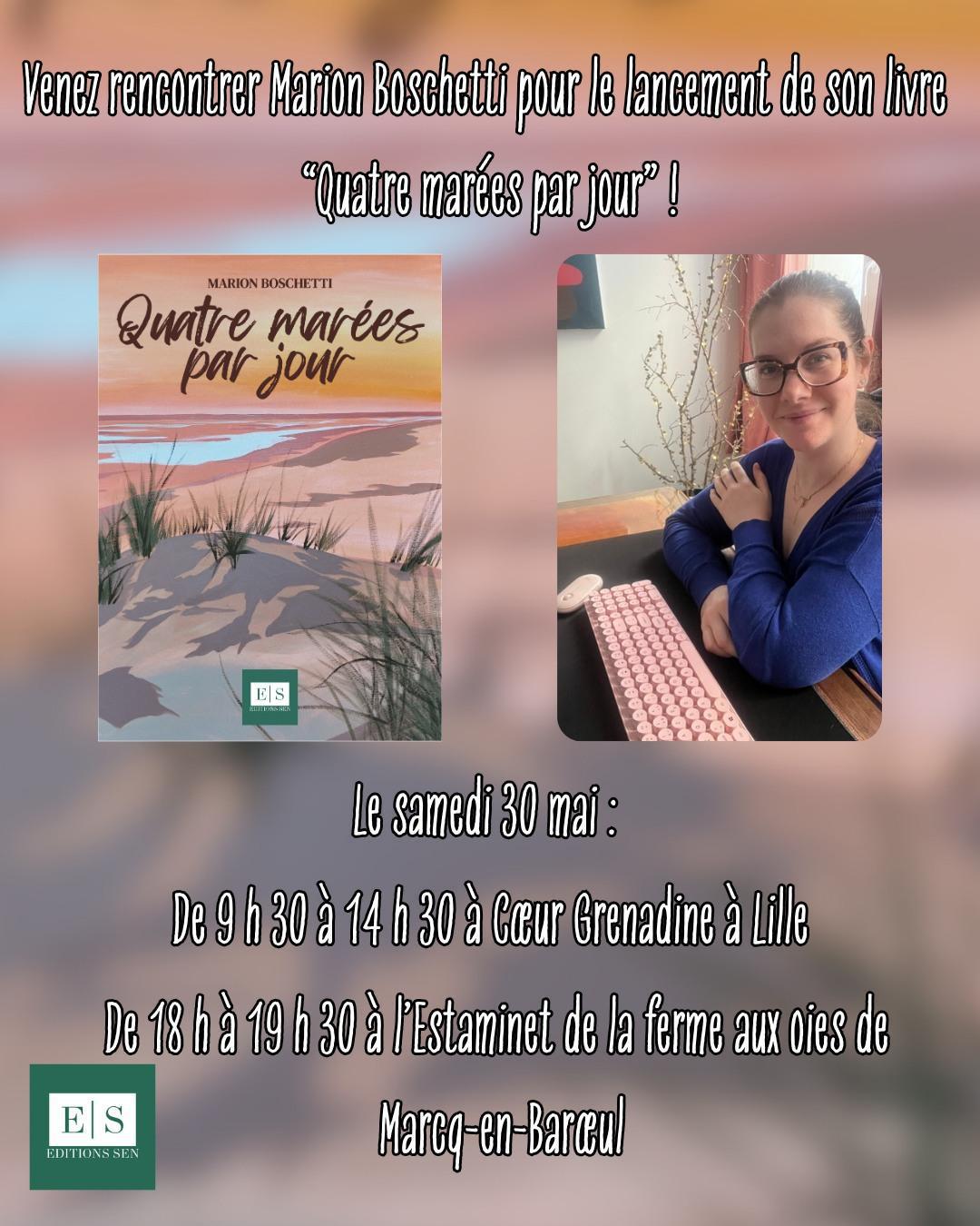 ⭐️ Dédicace de Marion Boschetti pour "Quatre marées par jour"