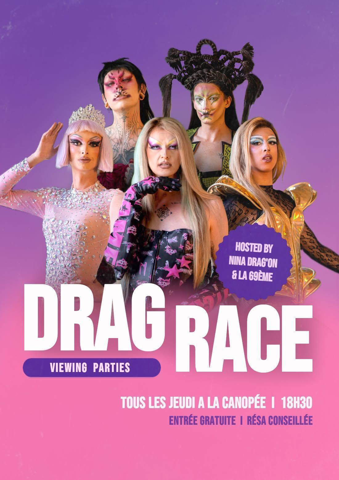 Drag Race • Viewing Parties à La Canopée Drag Race • Viewing Parties à La Canopée