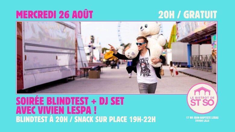 Blindtest et DJ set avec Vivien Lespa au Bistrot de St So Blindtest et DJ set avec Vivien Lespa au Bistrot de St So