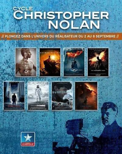 Cycle Christopher Nolan au Kinepolis de Lomme Cycle Christopher Nolan au Kinepolis de Lomme