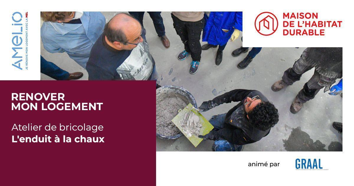 L'enduit à la chaux : atelier pratique samedi matin à Lille L'enduit à la chaux : atelier pratique samedi matin à Lille