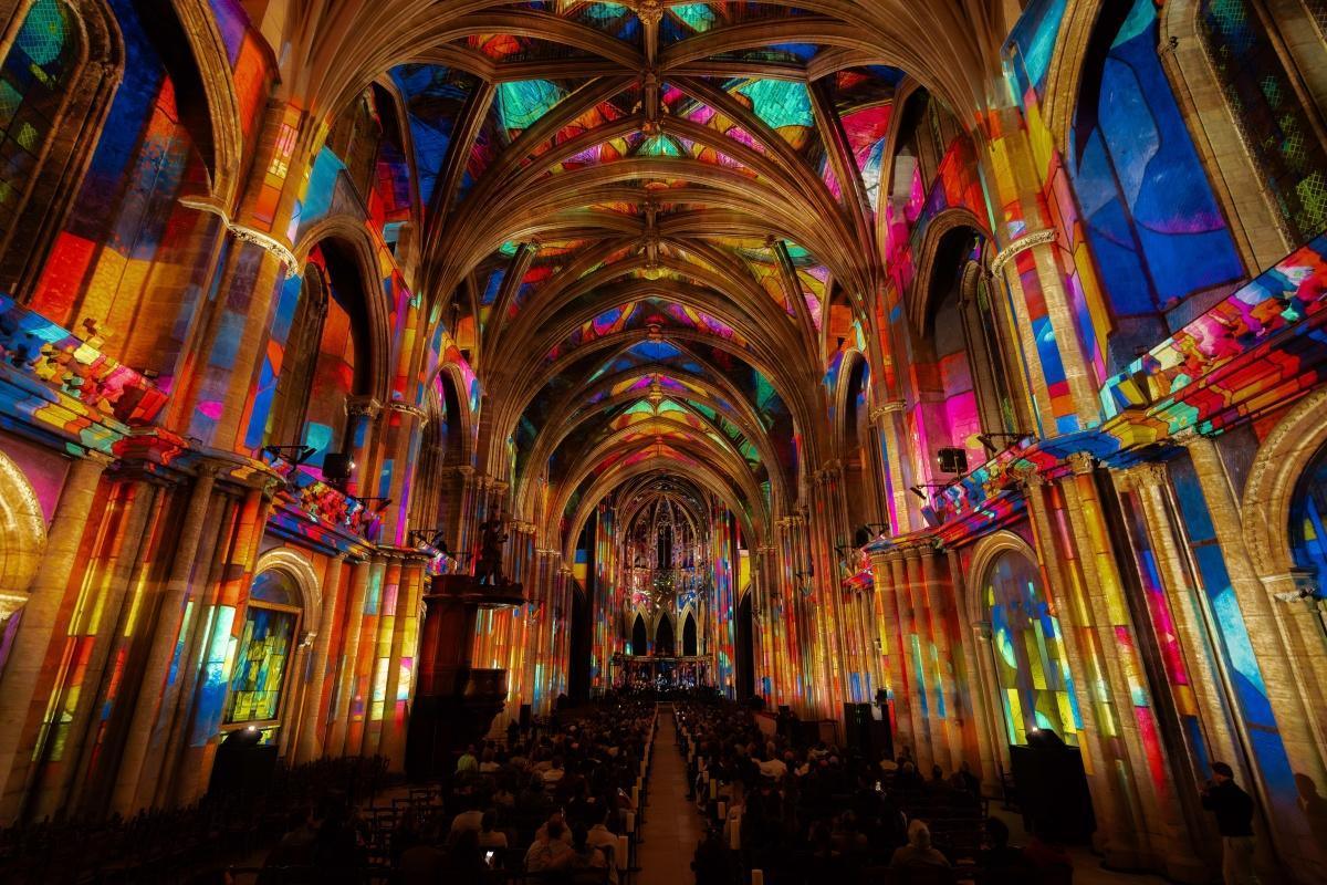 Luminiscence #2, L'Odyssée Céleste, à la cathédrale Notre-Dame de la Treille Luminiscence #2, L'Odyssée Céleste, à la cathédrale Notre-Dame de la Treille