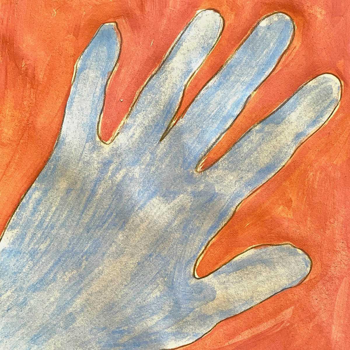 Malübung: Meine Hand - Meine liebste Eigenschaft - Ich Stärkung