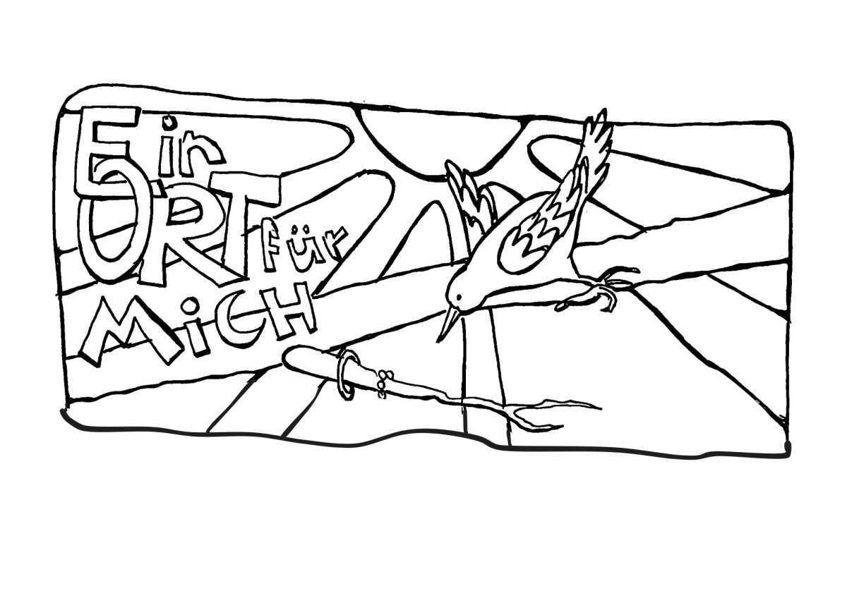 Ausmalbild: Ein Ort für mich