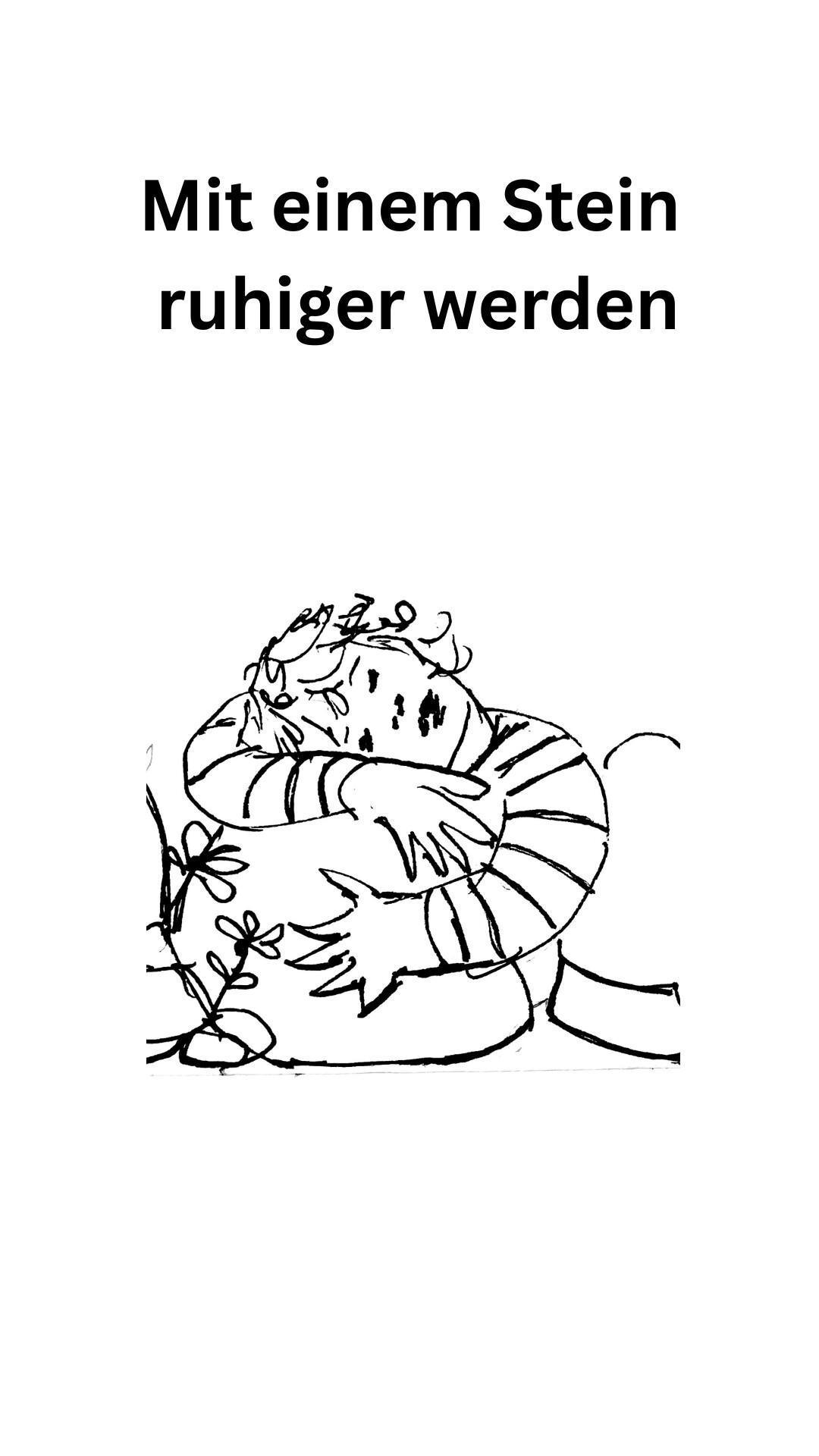 Mit einem Stein ruhiger werden