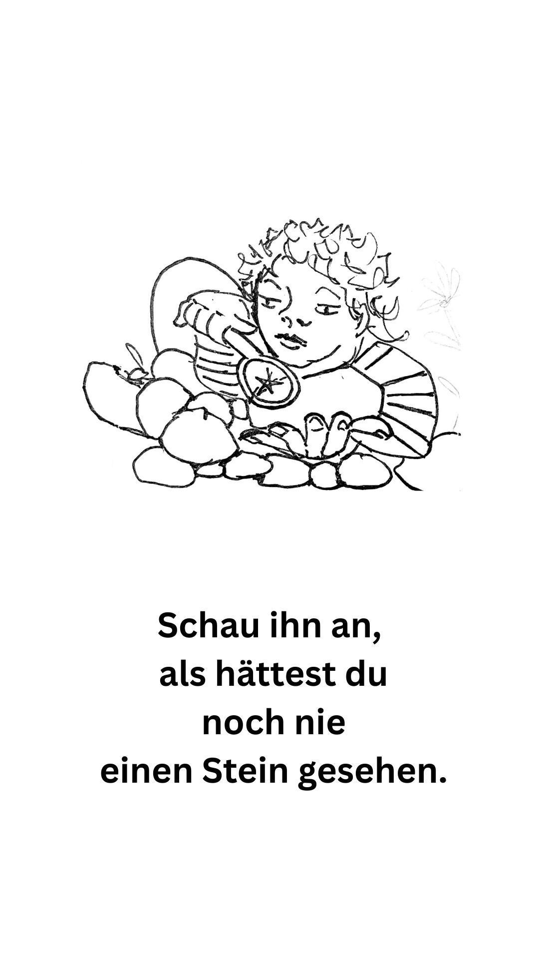 Mit einem Stein ruhiger werden