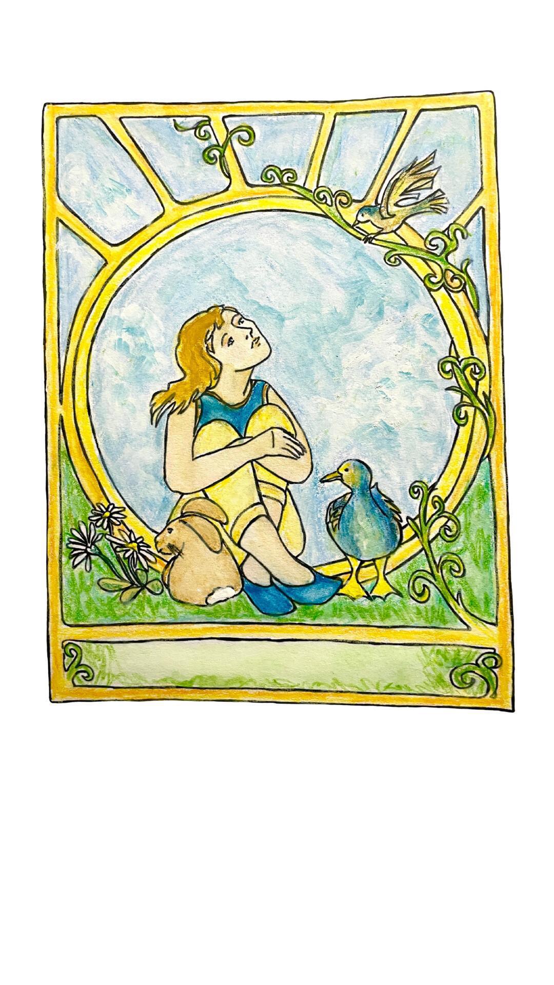 Ausmalbild Frühling