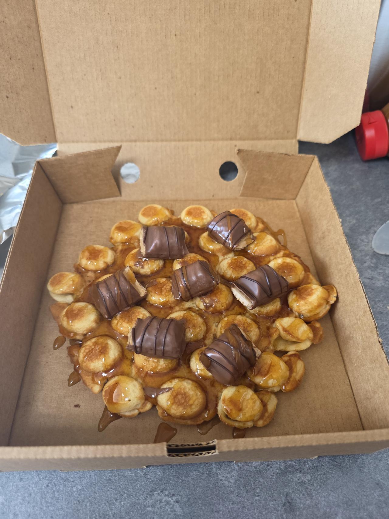 Caramel Sauce and Kinder Bueno