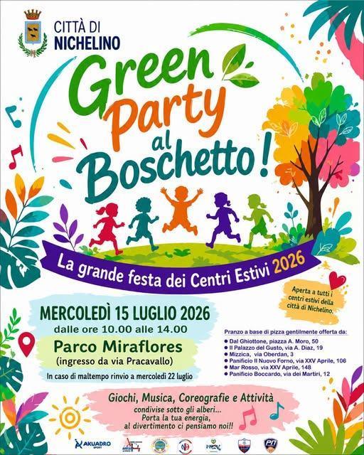 Green Party al Boschetto! (dalle ore 10.00 alle 14.00)
