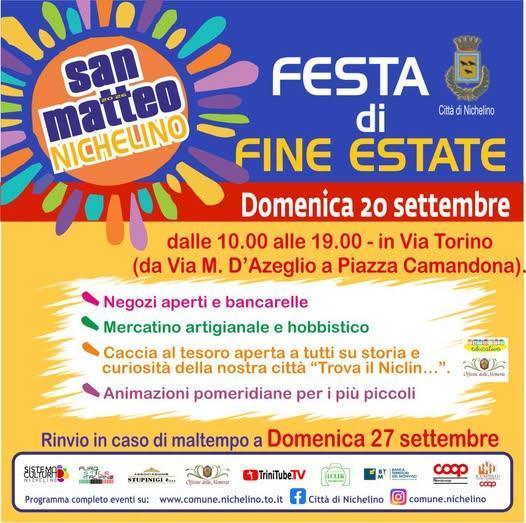 Festa di Fine Estate (dalle ore 10.00 alle 19.00)