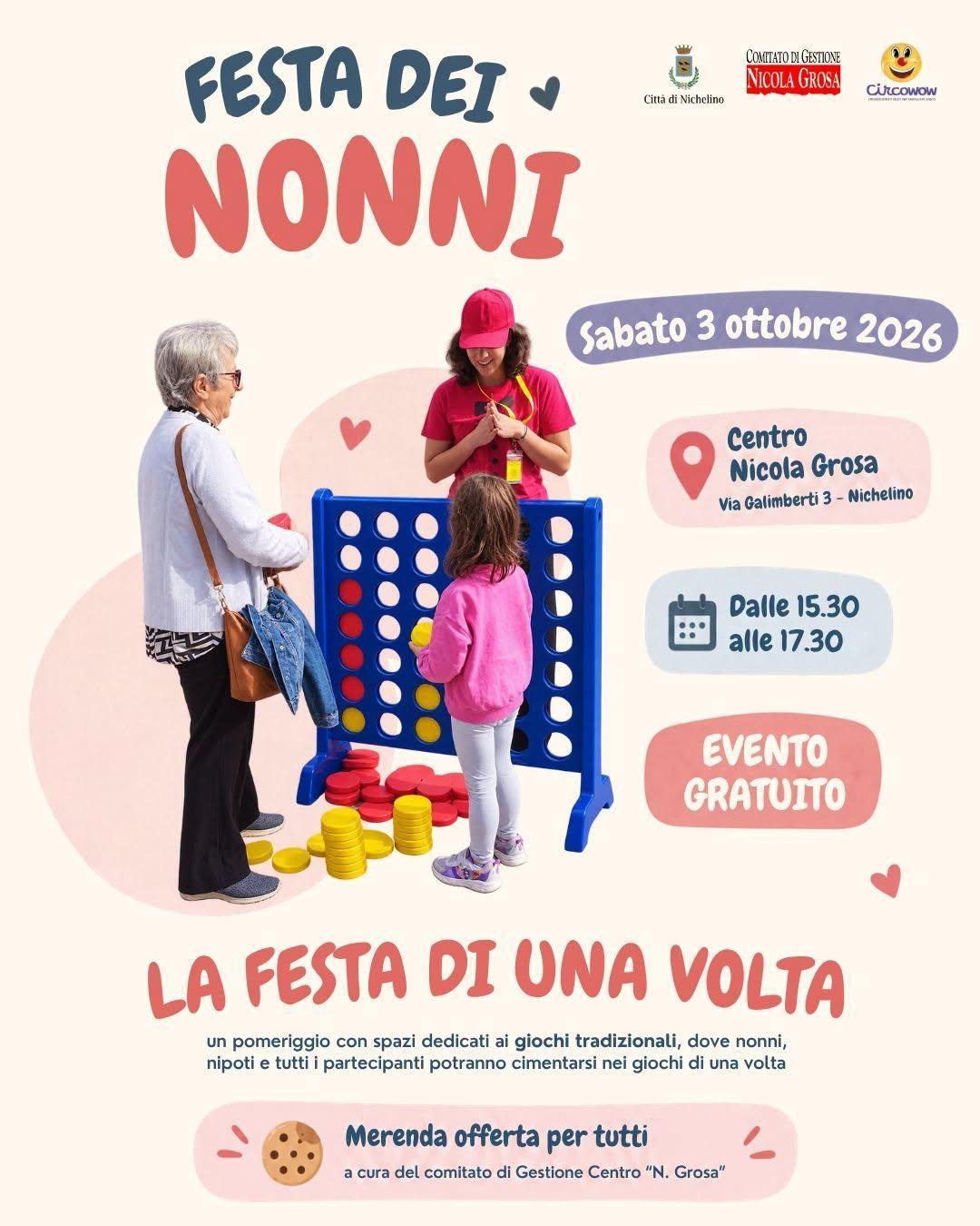 Festa dei Nonni (dalle 15.30 alle 17.30)