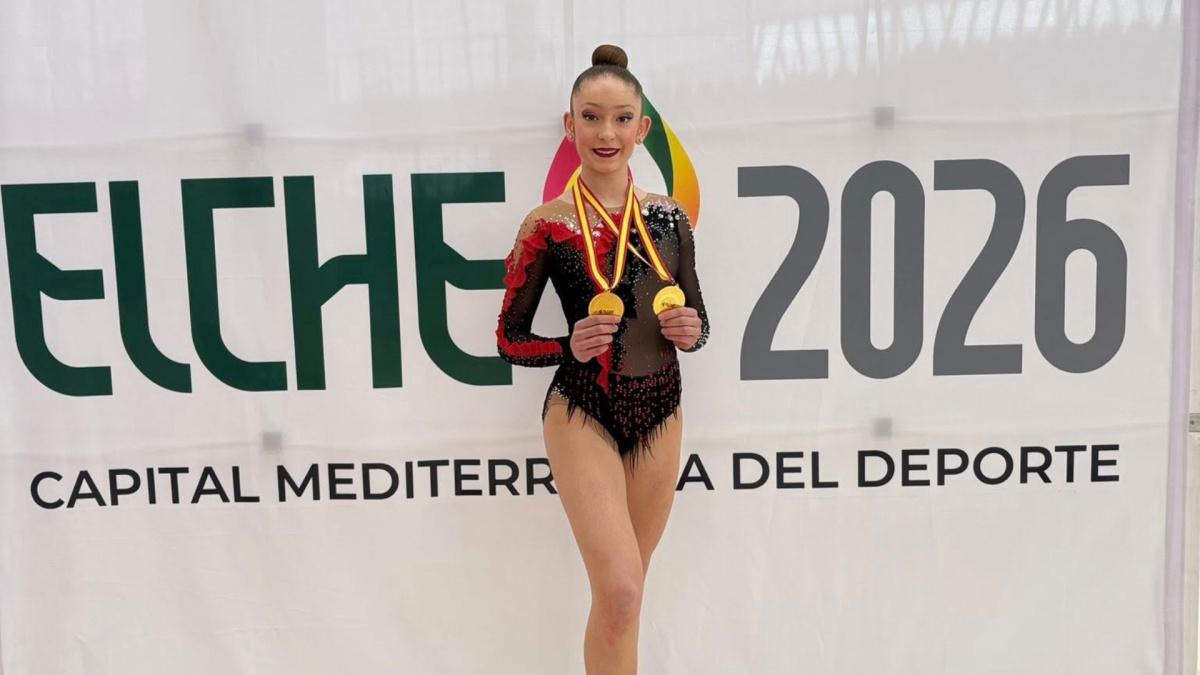 Daniela Rodríguez, del Club Chamara, se clasifica primera con mazas y proclama campeona por equipos Daniela Rodríguez, del Club Chamara, se clasifica primera con mazas y proclama campeona por equipos