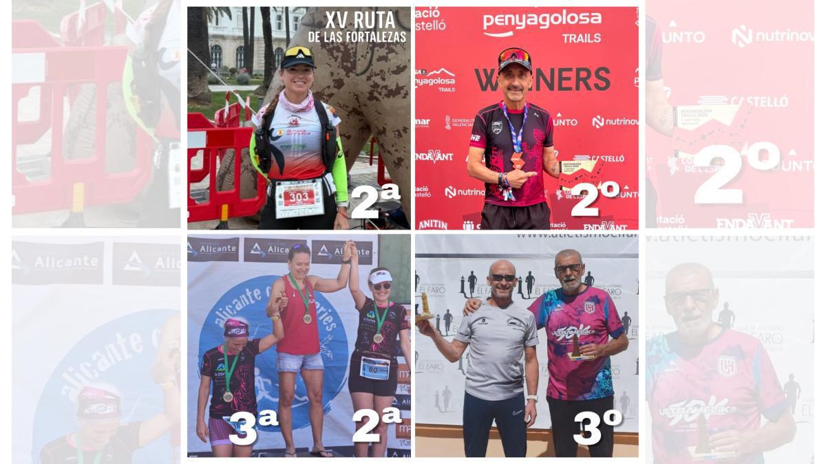 Podiums ilicitanos en el trail y la ruta: Albaladejo, Mayer, Fernández, Cutillas y Macía suben a los cajones