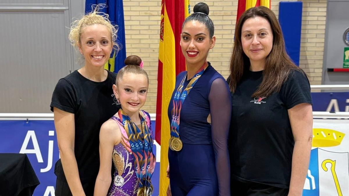 Lola Rodríguez y María González, campeonas provinciales de gimnasia rítmica en Almussafes Lola Rodríguez y María González, campeonas provinciales de gimnasia rítmica en Almussafes