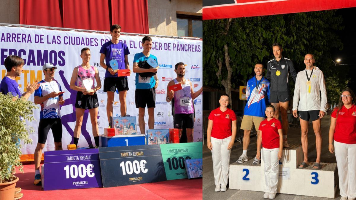 Joaquín Borrell y Alejandro Andújar llevan al C.A. Elche Runners al podio en Sant Joan y Elche