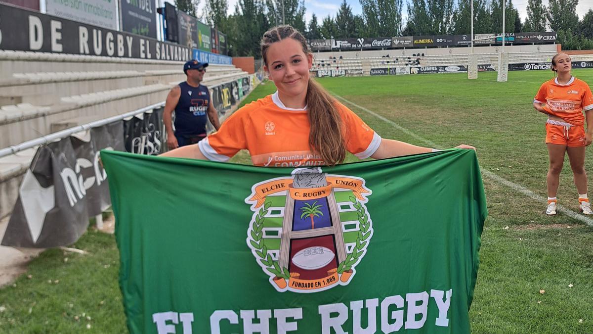 Ula McCracken, del Elche Club Rugby Unión, se proclama campeona de España M18 de Rugby 7s con la Selección Valenciana