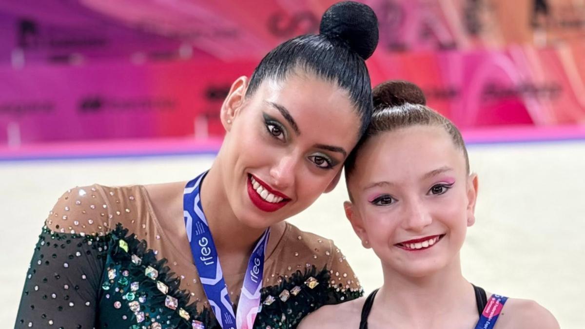 María González, del Club Chamara, subcampeona de España en aro en el Campeonato Nacional Individual de Guadalajara