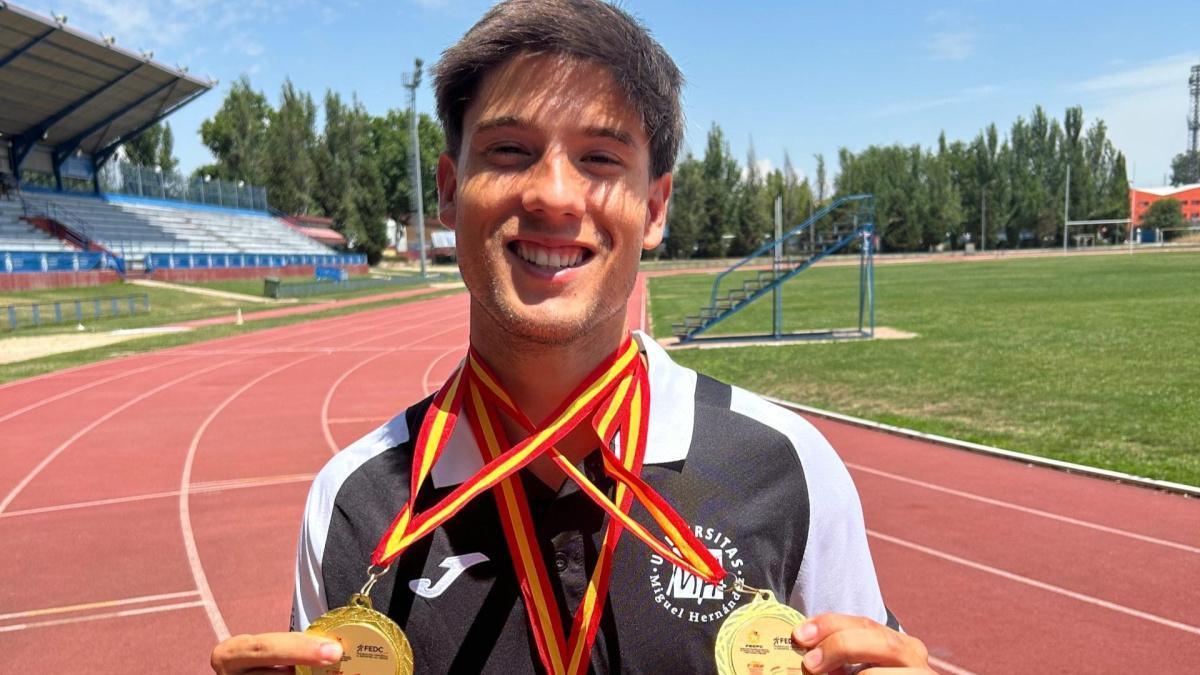 El ilicitano Héctor Martín de Miguel se proclama triple campeón de España de atletismo adaptado con tres récords nacionales en Madrid