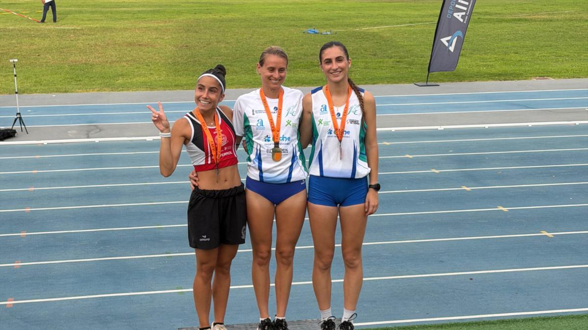 El Club Juventud Atlética Elche logra dos títulos y cuatro medallas en el Campeonato Autonómico Absoluto de Atletismo de Alicante