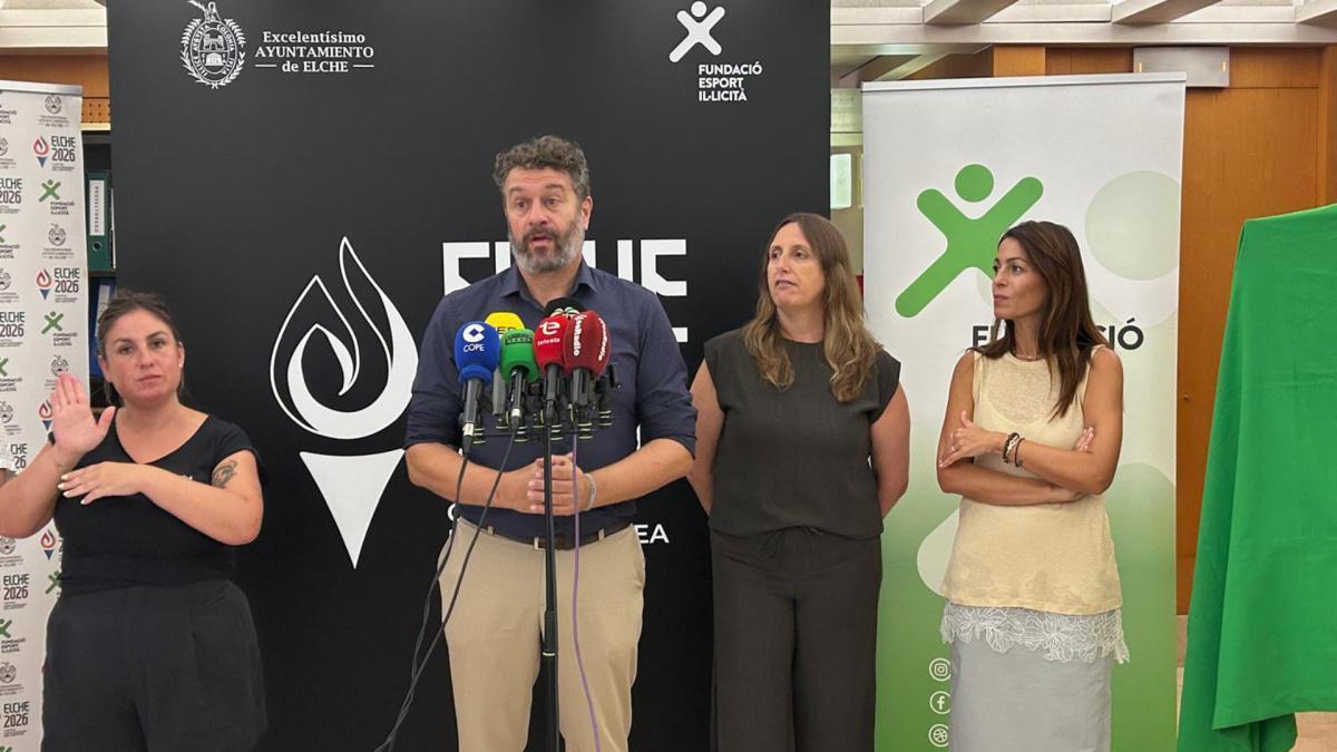 El cupón de la ONCE del 18 de agosto lleva la imagen de Elche, Capital Mediterránea del Deporte, a cinco millones de billetes en toda España