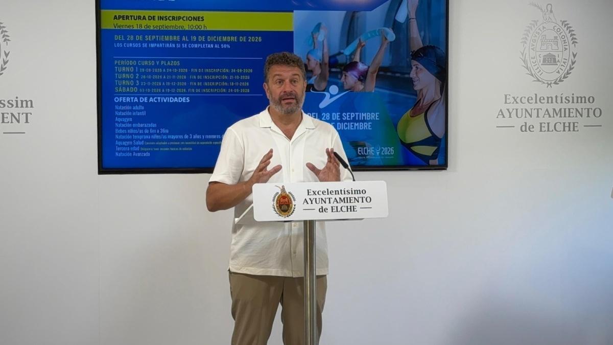 Elche amplía un 60% las plazas de actividades acuáticas para otoño tras cerrar el verano con aforo completo en sus piscinas Elche amplía un 60% las plazas de actividades acuáticas para otoño tras cerrar el verano con aforo completo en sus piscinas