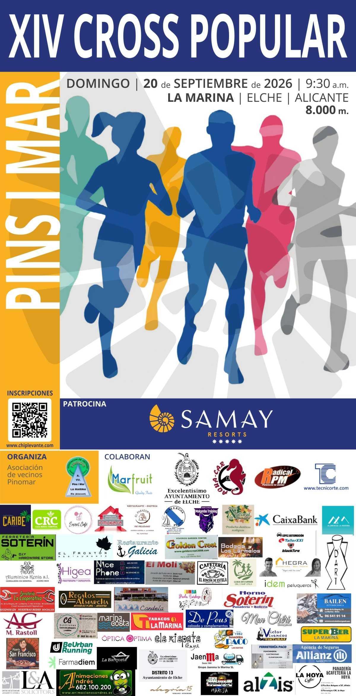 La Marina celebra el domingo el XIV Cross Popular Pins i Mar con más de 650 participantes