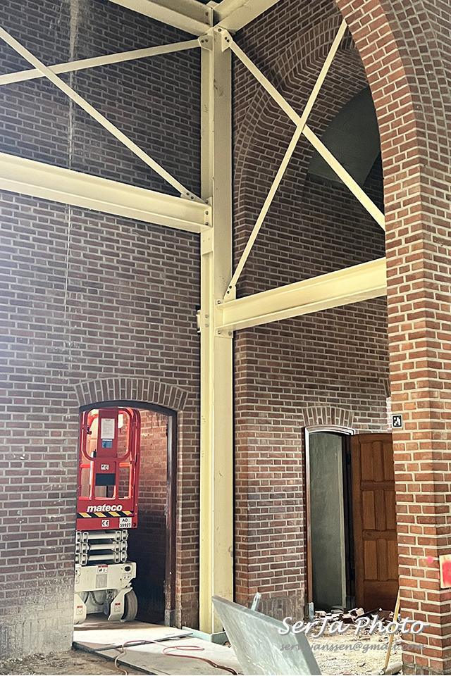Verstevigen kerk in Nieuwdorp in volle gang Verstevigen kerk in Nieuwdorp in volle gang