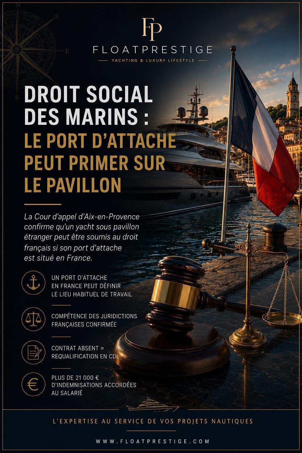 Pavillon étranger… mais droit français ?