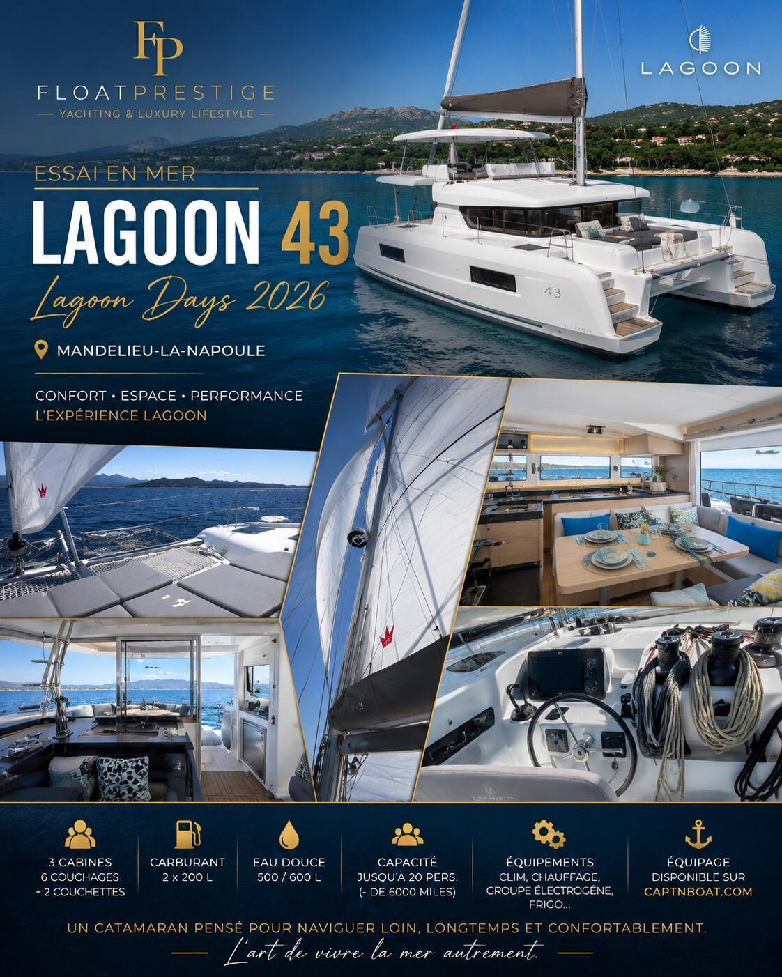 Lagoon Days 2026 : Lagoon 43 Essai en mer, une journée d'exception ! Lagoon Days 2026 : Lagoon 43 Essai en mer, une journée d'exception !