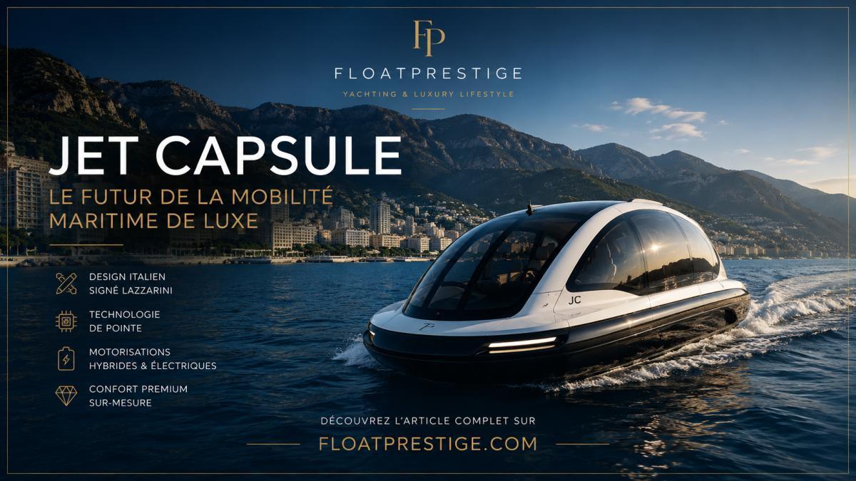 Jet Capsule : le bateau futuriste qui réinvente la mobilité maritime de luxe