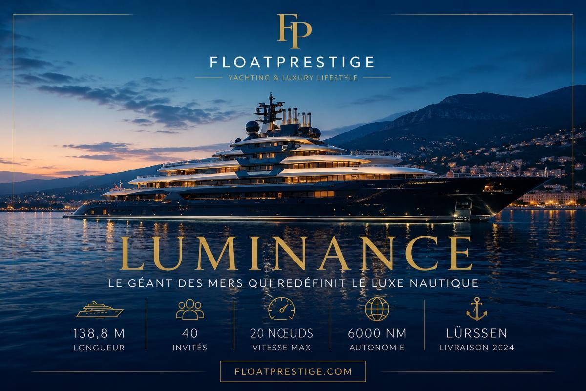 LUMINANCE : le géant des mers qui redéfinit le luxe nautique