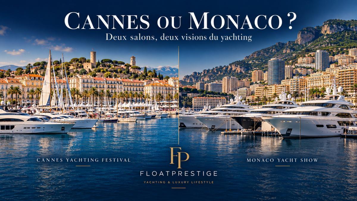 Cannes Yachting Festival ou Monaco Yacht Show : deux visions du yachting, deux expériences complémentaires