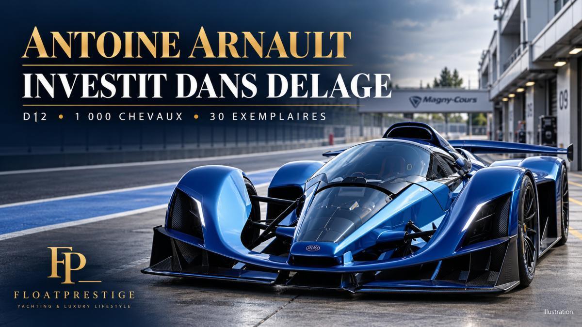 Antoine Arnault investit dans Delage : la D12 de 1 000 chevaux séduit le monde du luxe