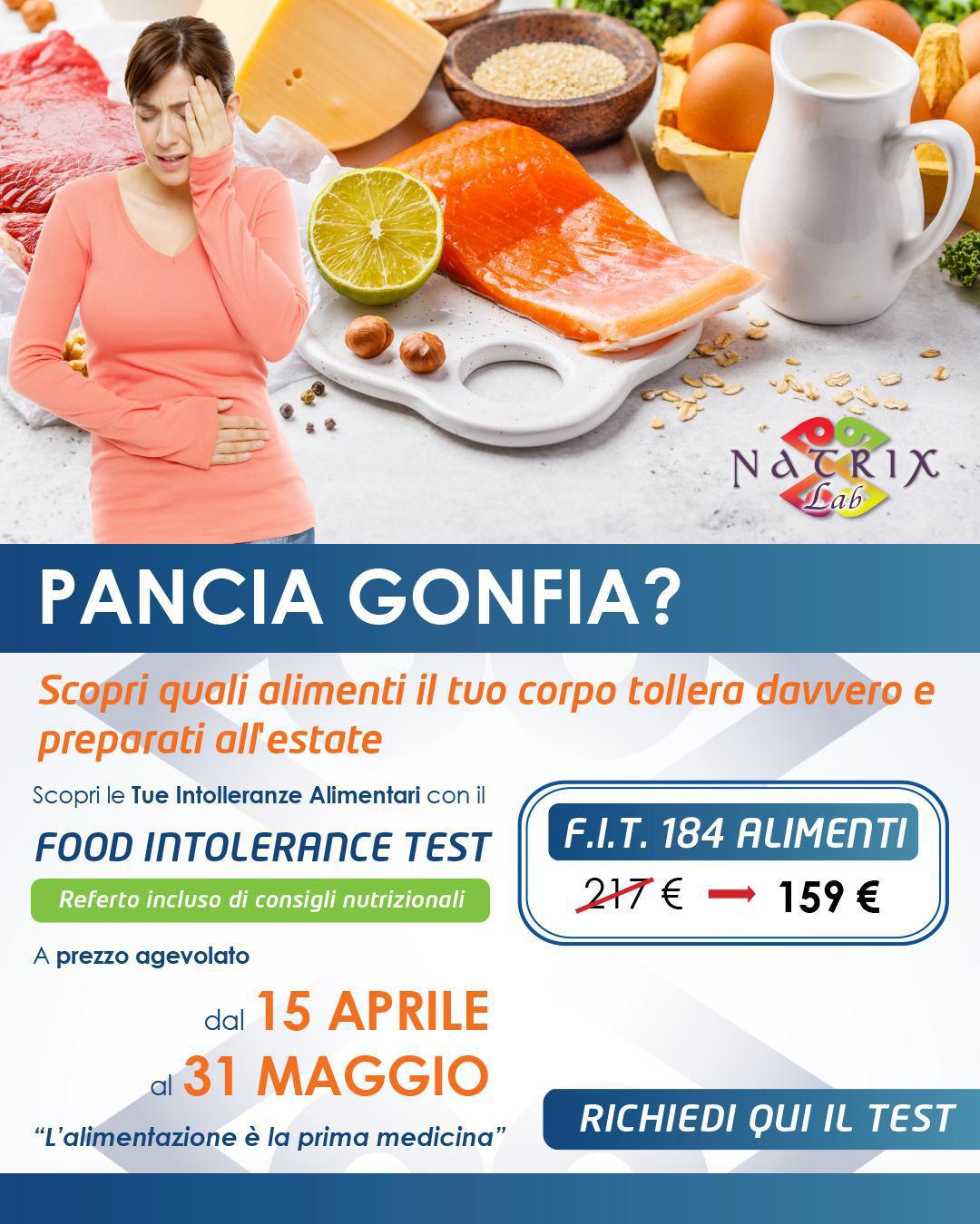 Campagna Intolleranze Alimentari | NatrixLab