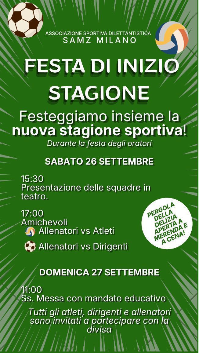 Festa dell'Associazione Sportiva 2026