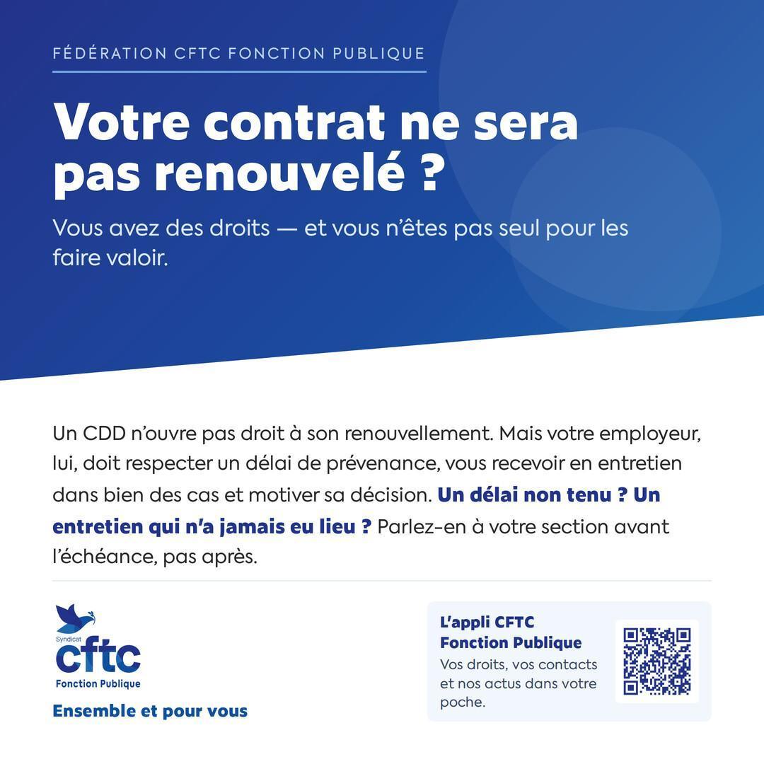 Fin de contrat des agents contractuels