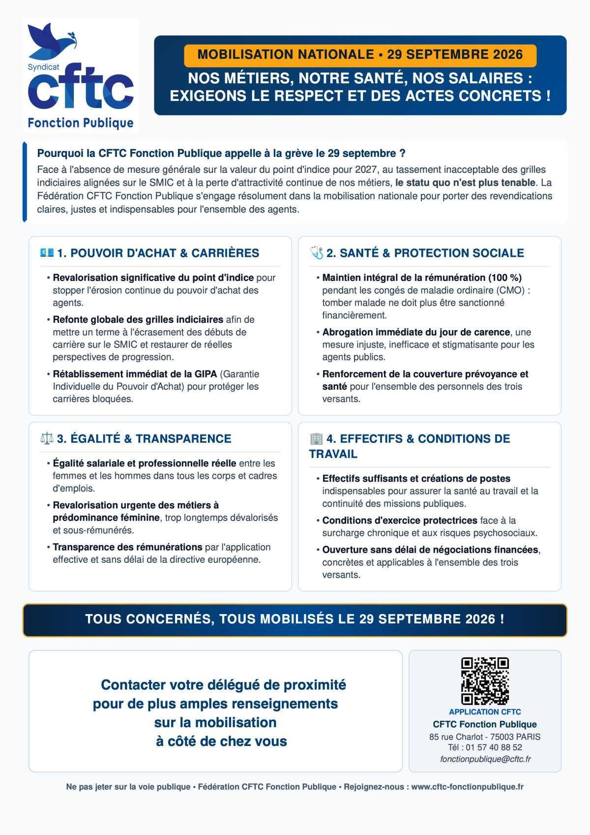 Mobilisation du 29 septembre 2026