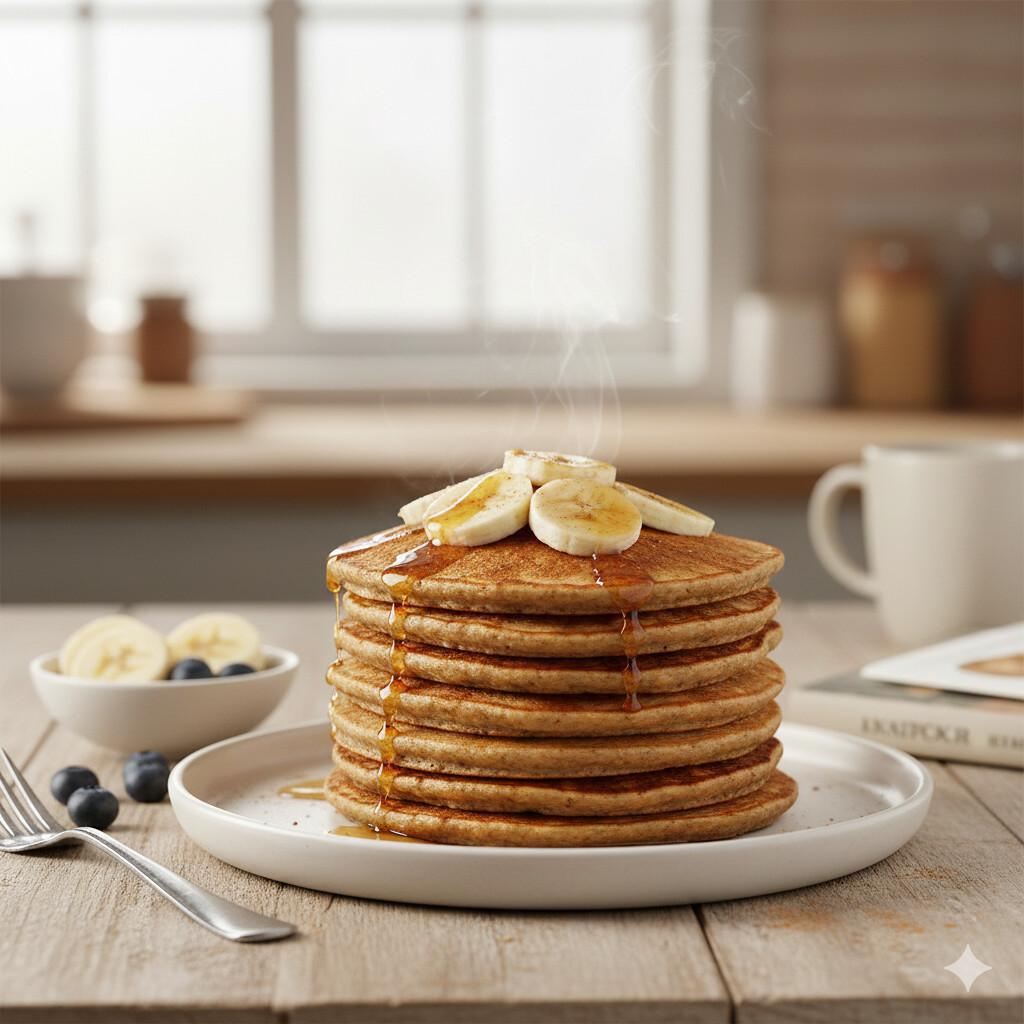 🍌 Hotcakes de avena y plátano