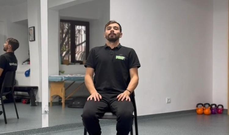 #6 Respirație diafragmatică + relaxare umeri (Diaphragmatic Breathing + Relax)