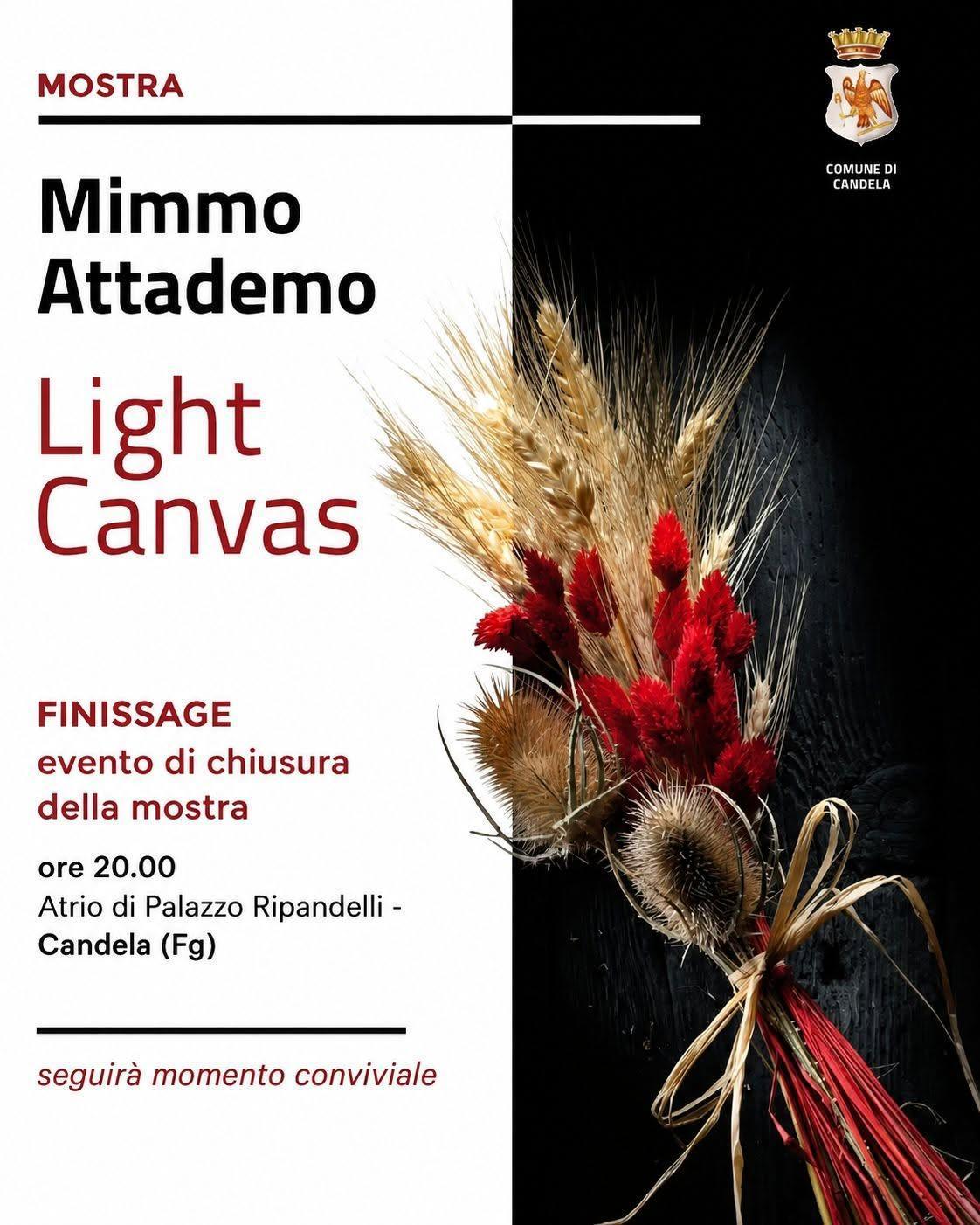 Finissage della Mostra "Light Canvass" (Inizio ore 20.00)