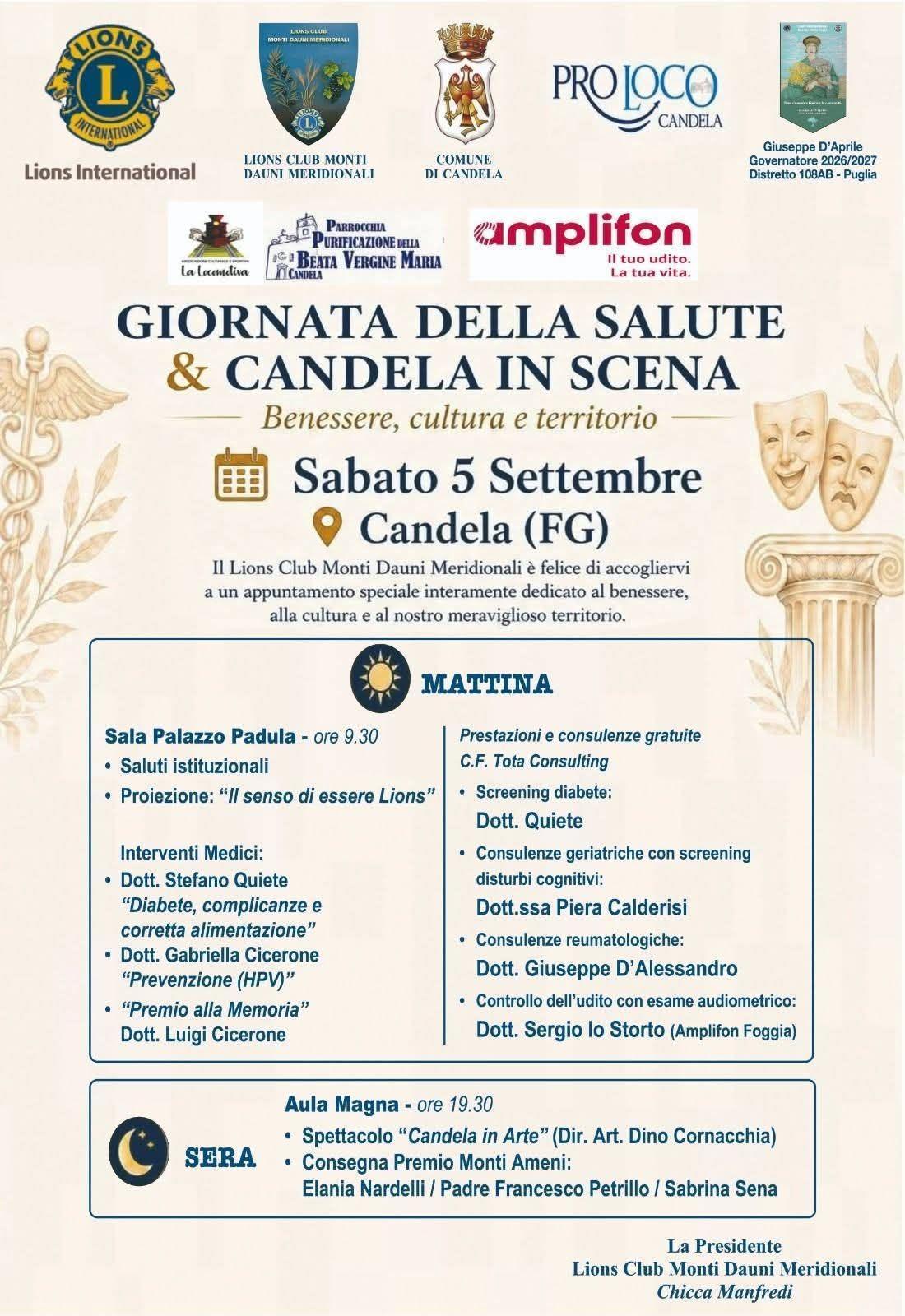Giornata della Salute & Candela in Scena (Inizio ore 10.00)