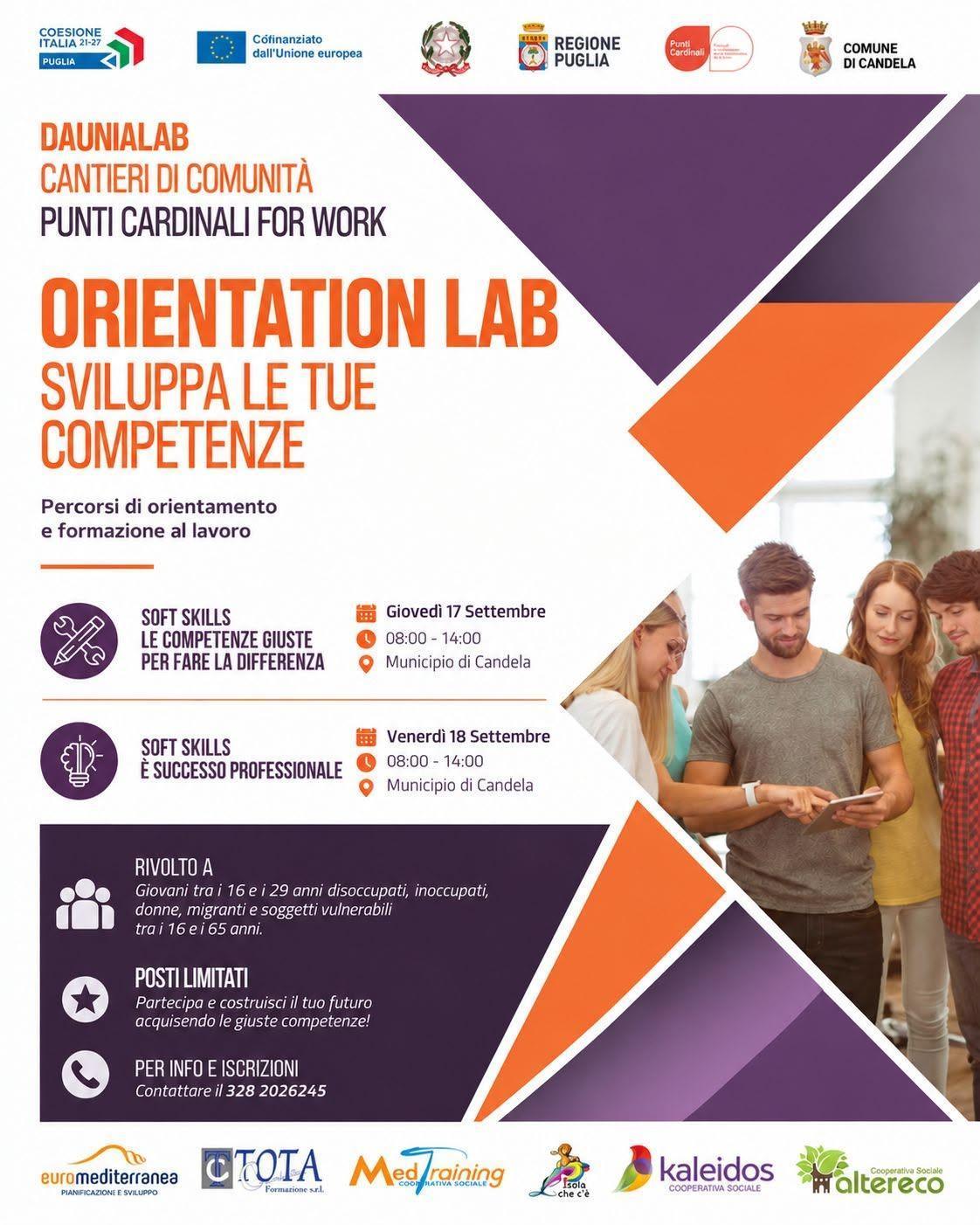 Orientation Lab - Sviluppa le tue competenze (dalle 8.00 alle 14.00)