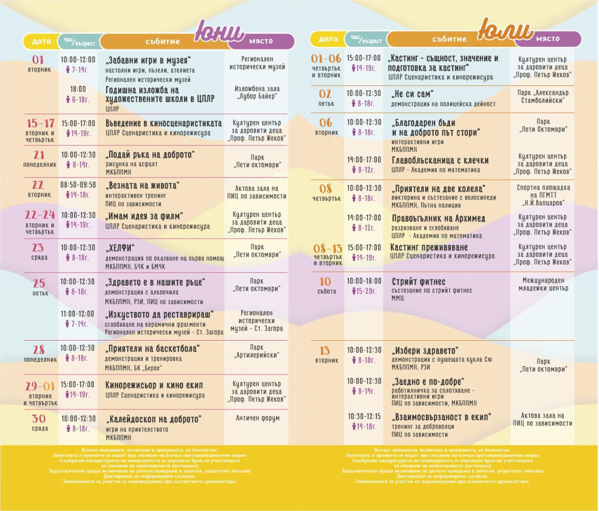 Безплатни летни занимания за деца организират в Стара Загора Безплатни летни занимания за деца организират в Стара Загора